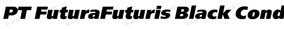 PT FuturaFuturis Black Condensed Cyrillic字体转换